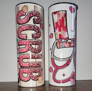 Colorful Nurse Themed Tumblers
